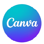 Logo of canva mobile app