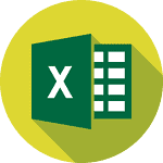 A logo of Microsoft Excel, a data analytics tool.