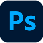 A logo of Adobe Photoshop